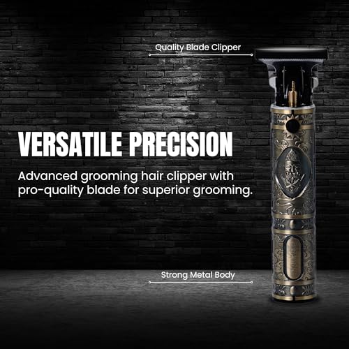 Goodscious Hair Clippers for Men Professional Kit - Portable Cordless Clippers for Men w/ 7hrs Run Time - Ideal Mens Grooming Kit w/Low Noise Function - Rechargeable Beard Trimmer & Haircut Machine (Bronze) - Image 2