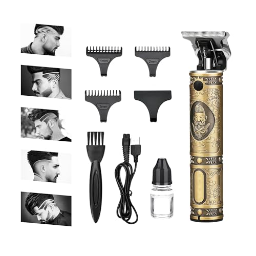 Goodscious Hair Clippers for Men Professional Kit - Portable Cordless Clippers for Men w/ 7hrs Run Time - Ideal Mens Grooming Kit w/Low Noise Function - Rechargeable Beard Trimmer & Haircut Machine (Bronze) - Image 1