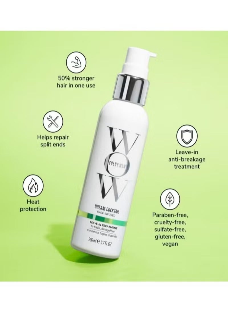 كولور واو دريم كوكتيل كالي - علاج يُترك على الشعر الهش والتالف | يقلل من التقصف بنسبة 50% ويوفر حماية قوية من الحرارة - Image 2