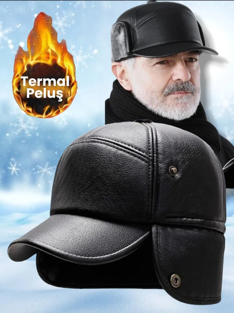 تيزجيلسين Multifunctional Water and Windproof Fur Thermal Kalpak Hat Winter Hat