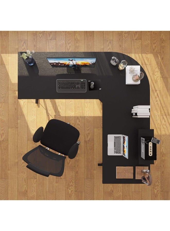 كادي ون طاولة العاب ومكتب قيمنق وألعاب وطاولة مكتبيه منزليه , مكتب وطاولة كمبيوتر على شكل حرف L ذات جودة عاليه وسهلة التركيب - Image 5