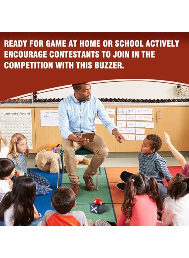 2 Packs Party Game Answer Buzzer Toy, Talent Show Buzzers With Light and Alarm Sound For Game Night Party Contest Kids Classroom Family Reunion Trip  Gift - Image 5