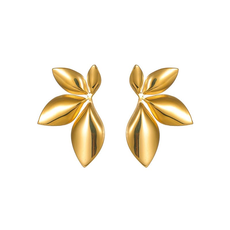 MEENAZ Earrings for Women Girls | Anti tarnish Gold Hoops | Studs | Ear Tops | Trendy | Fancy | Stylish | Aesthetic Jewellery | Accessories for Everyday Wear Ear rings Stainless steel Korean design - Image 1