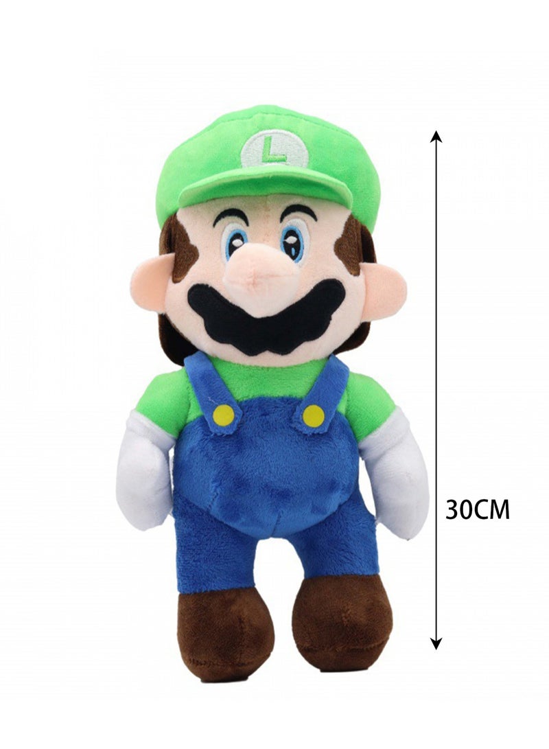 Popular Super Mario Doll Plumber Mushroom Plush Toy (Green Mary) - Image 2