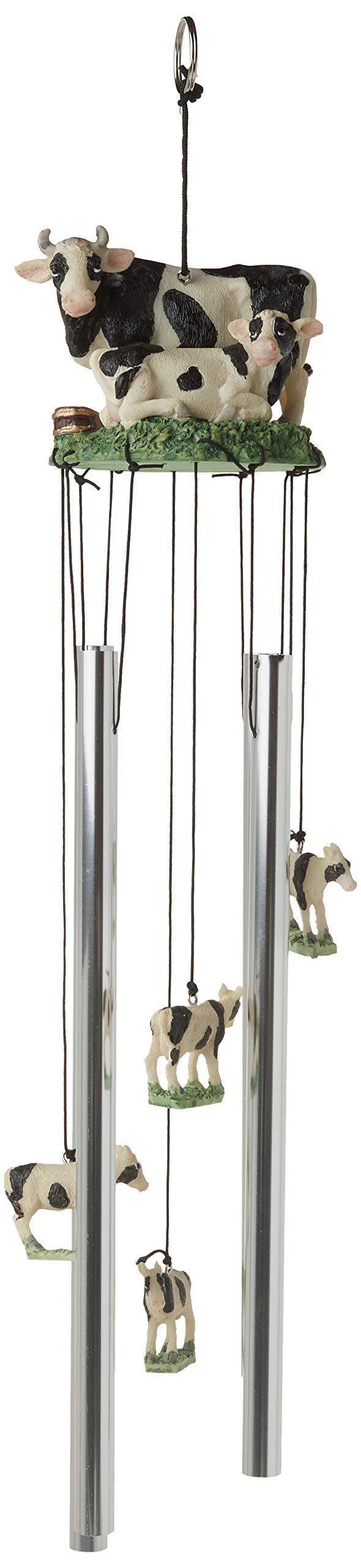 StealStreet StealStreet SSG41928 Round Top Cow Hanging Garden Porch Decoration Decor Musical Wind Chime 