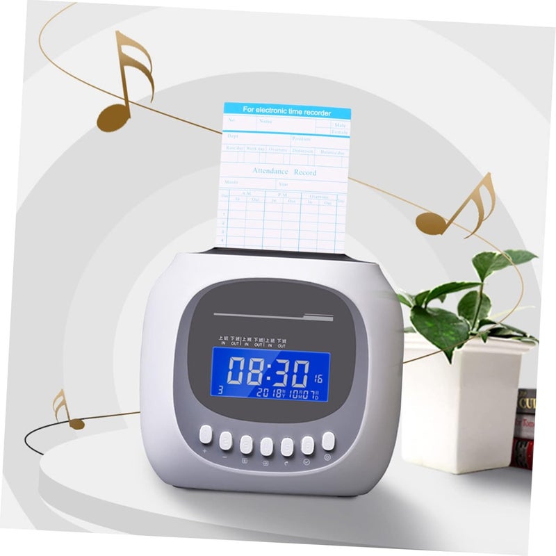 Gadpiparty Office Attendance Cards 1 Set Easy Employee Clock-Clock-Out Compatible Time Clocks and Attendance Machines - Image 3