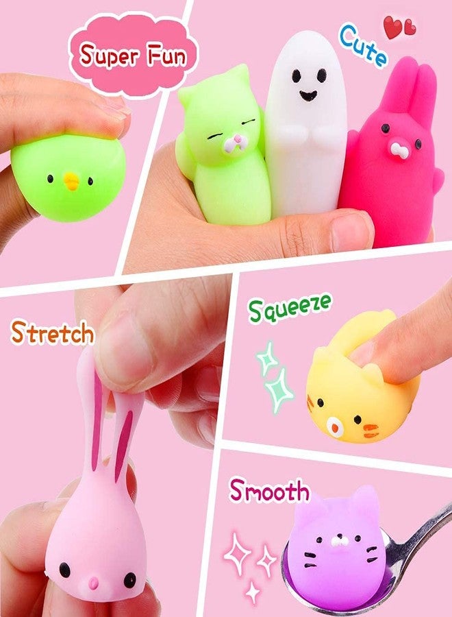LABEAUTE Kawaii Mochi Squishy Toys - Mini Animal Squishies, Pinata Khoi Bag Treats/ fillers, for Kids Birthday, Party Favors (Assorted, 15 Pack) - Image 5