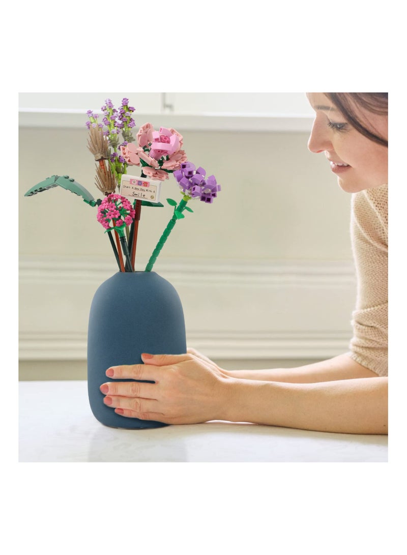 KASTWAVE Flower Bouquet Building Blocks, KASTWAVE Building Block Flower Creativity Artificial Flowers Building Toy Set for 6+ Kids, Gift for Children, Friends, Families (without Vase) (Set 1) - Image 4