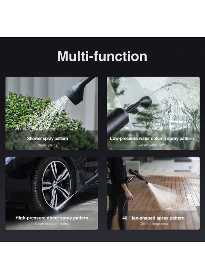 Baseus Baseus Dual Power Portable Electric Car Wash Spray Nozzle Set - Cluster Black  - Image 5