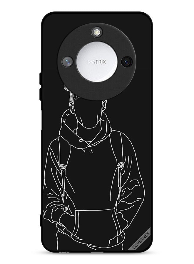 Covernex Honor X9c Smart 5G Protective Case Cover Sketch Of Jacket Boy - Image 1