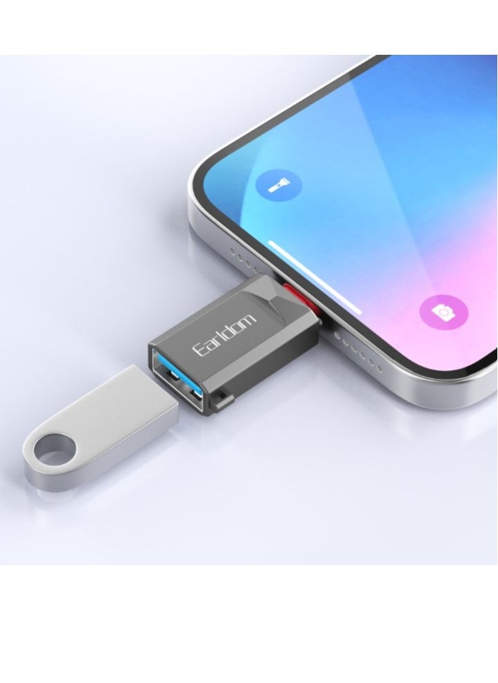 Earldom - Adapter ET-OT87L, USB3.0 to Lightning, OTG, Black - Image 1