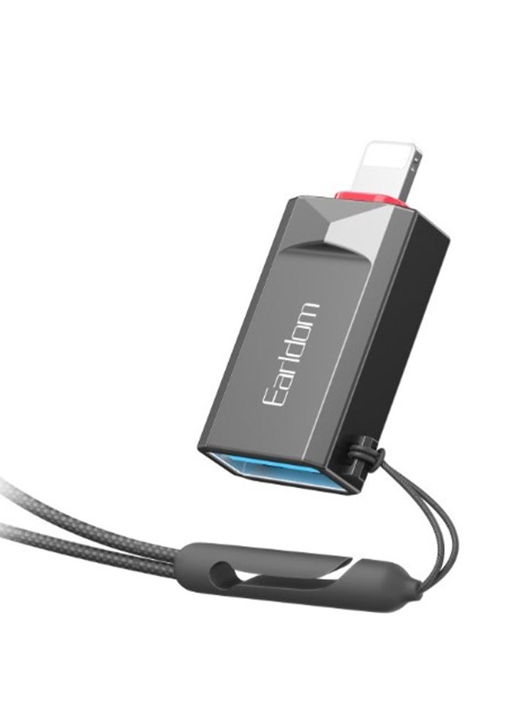 Earldom - Adapter ET-OT87L, USB3.0 to Lightning, OTG, Black - Image 1