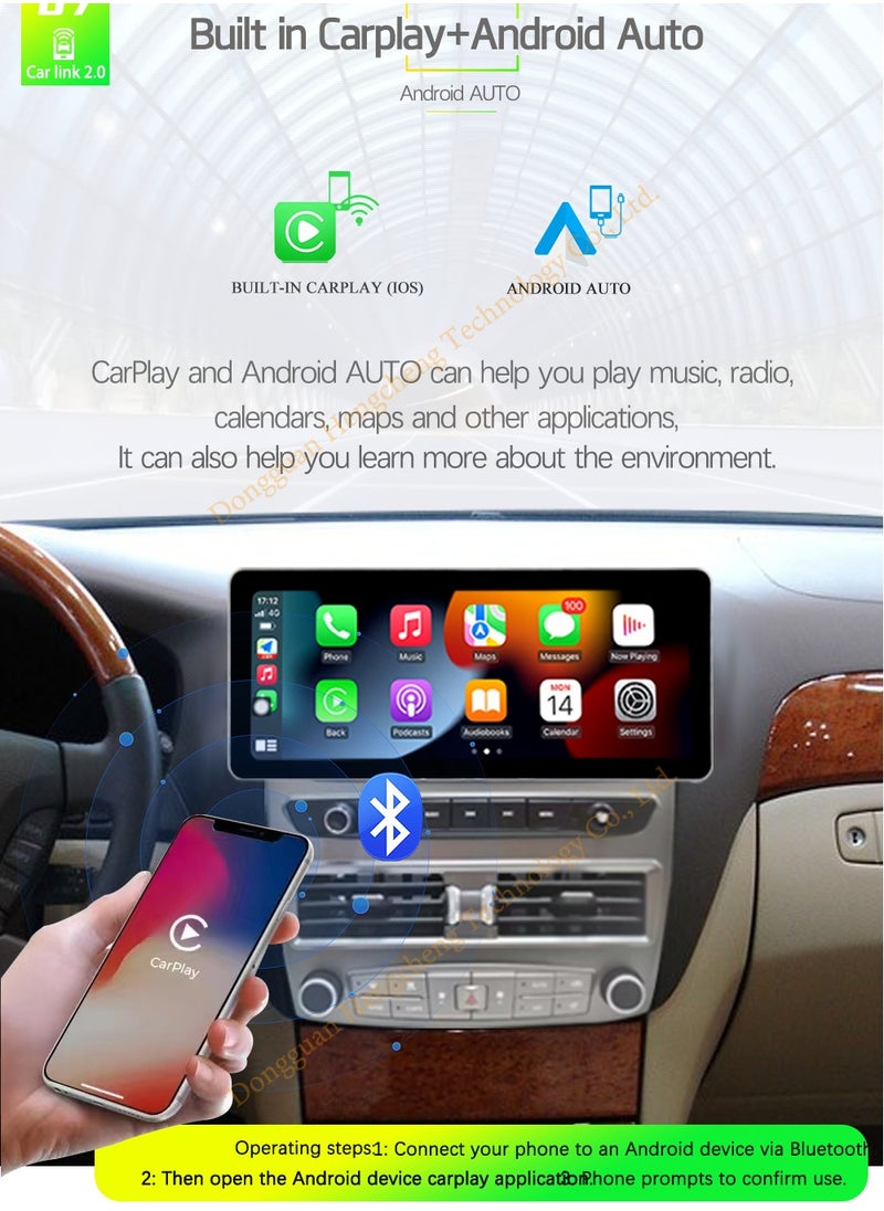 SENSATION - The Lexus LS430 12.3-inch Android screen with 4GB of RAM supports Apple CarPlay and Android Auto wirelessly. It is compatible with the car's climate control and fits both high and low models of the LS 430 from 2001 to 2006 - Image 1
