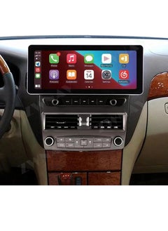 The Lexus LS430 12.3-inch Android screen with 4GB of RAM supports Apple CarPlay and Android Auto wirelessly. It is compatible with the car's climate control and fits both high and low models of the LS 430 from 2001 to 2006