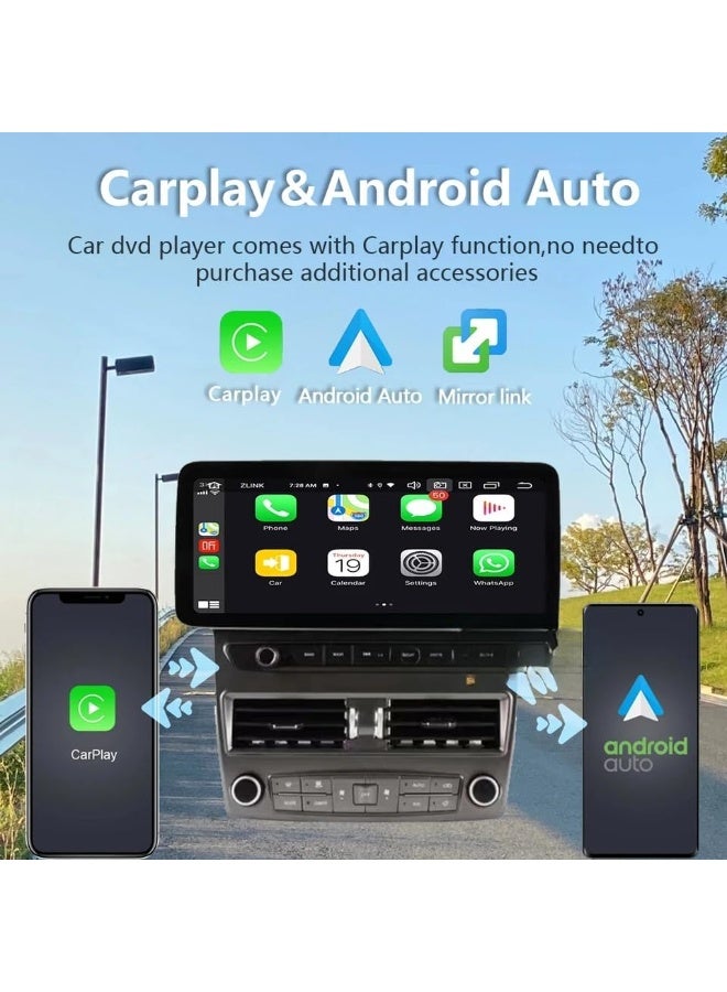 Vierex 12.3 Inch Android Screen for Lexus LS430 2001-2006 | 4GB RAM | Wireless Apple CarPlay & Android Auto | Climate Control Compatible | High & Low Model Support - Image 2