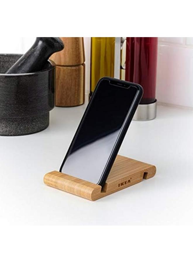 erorex Cell Phone Holder For Iphone Ikea Bergenes Wooden Phone Stand Universal Holder For Smartphones  - Image 3