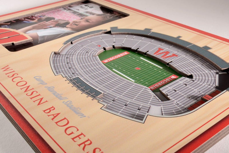 يو ذا فان Youthefan NCAA Wisconsin Badgers 3D Stadiumview Picture Frame - Camp Randall Stadium - Image 3