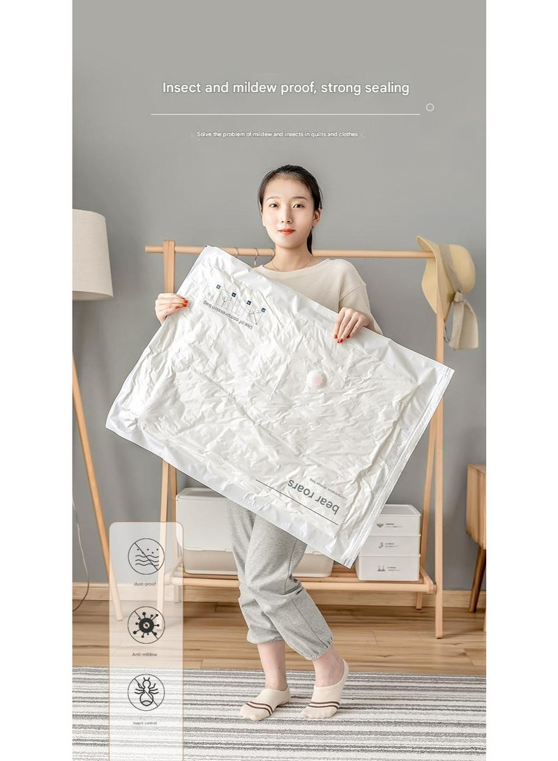 SKYLion Storage Bags,Vacuum Storage Bags and Cordless Handheld Electric Pump 7-Pack, Reusable Space-Saving Storage Bags (2 Extra Large 120×80cm / 47.2×31.5 inches, 2 Large 100×70cm / 39.3×27.5 inches, 2 Medium 70×50cm / 27.5×19.6 inches) - Image 5