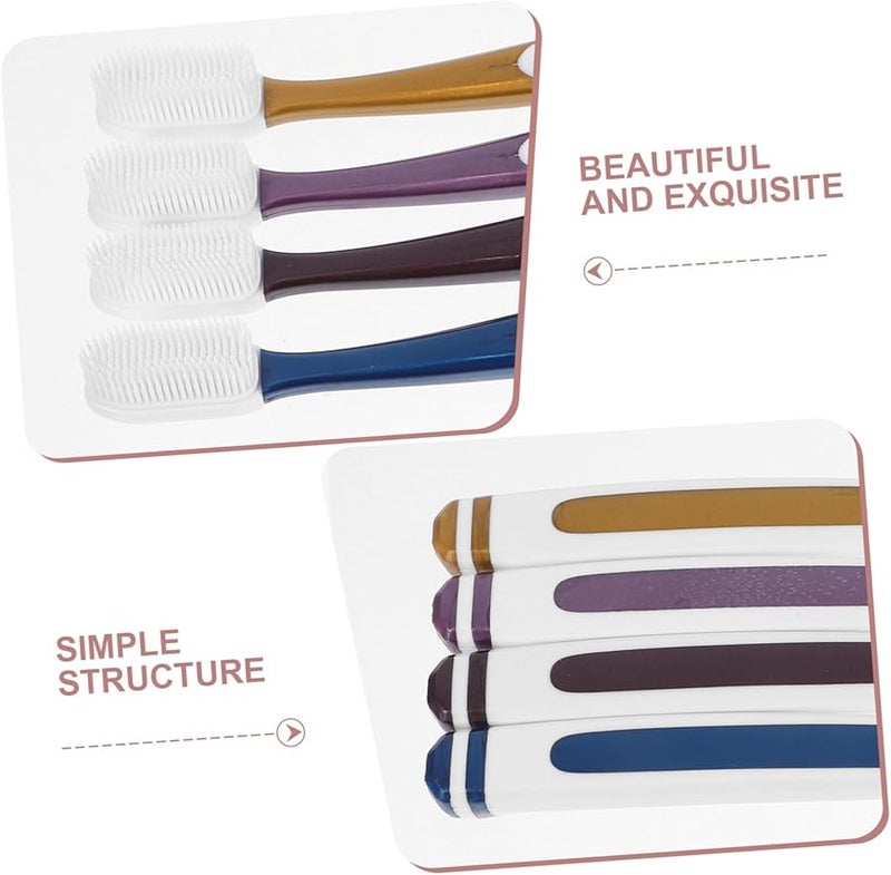 Adult Nano Toothbrush Set Soft Silicone For Sensitive Teeth Gentle Gum Cleaning - Image 4