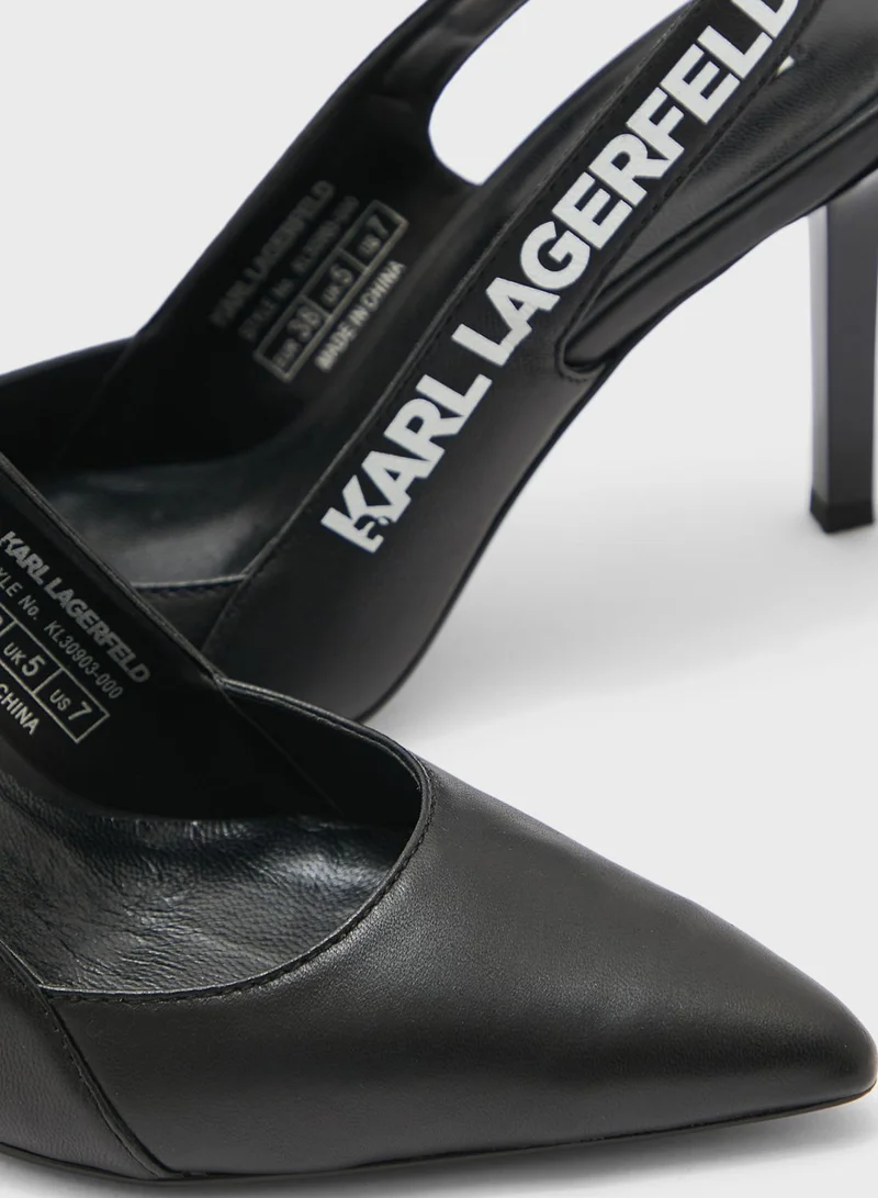 Karl Lagerfeld Sarabande Sling High Heel Pumps