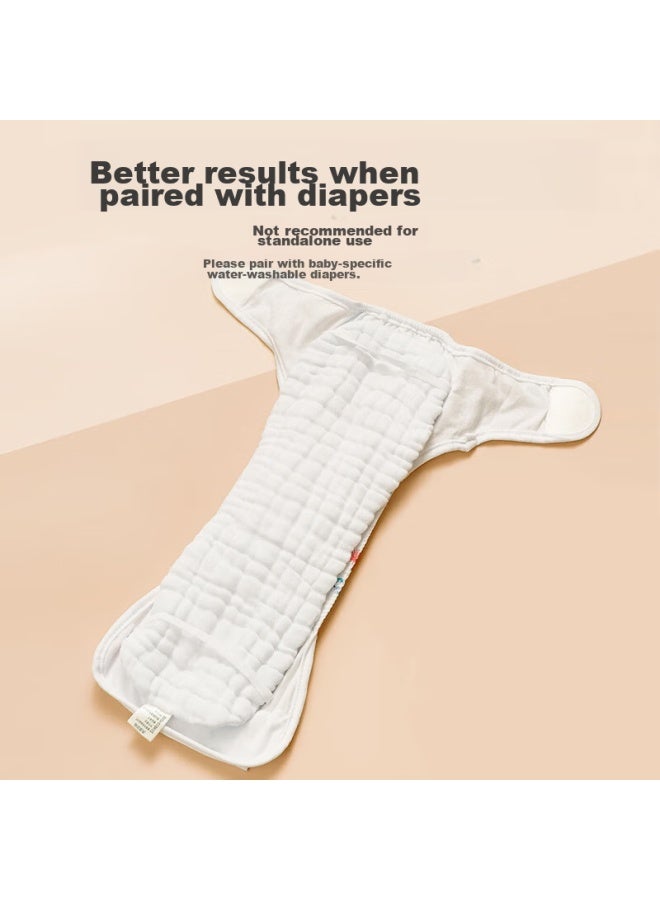 Cotton Moisturizing Mianzhirun Baby Diaper Pants, Pure Cotton Anti-leak Diaper Cover For Newborns, Thin Breathable Waterproof Diaper Cover, 2-pack - Image 2