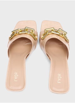 FYOR One Strap Mid Heel Sandals  - Image 3