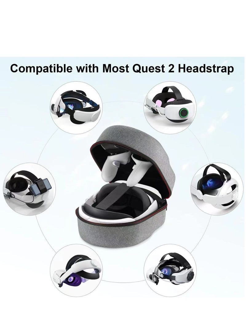 Portable pouch Compatible with Oculus Quest 2 VR headset Shock-resistant virtual reality travel carrying case Compatible with Quest/Quest 2 accessories  - Image 3