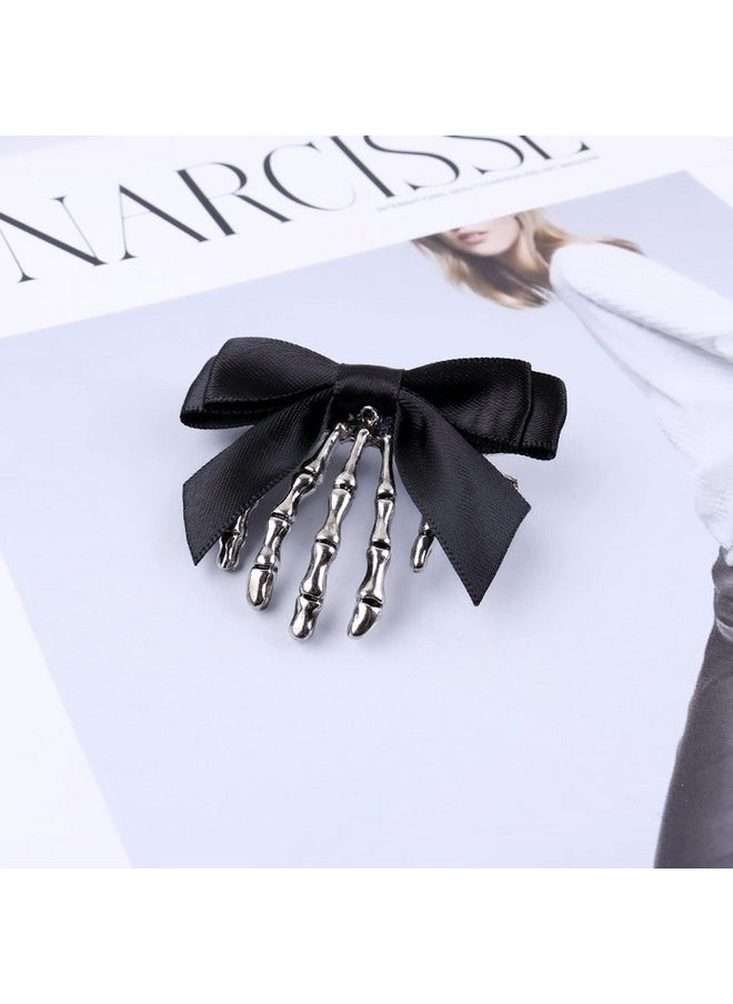 Soochat - Oochat 2 Pcs Halloween Skeleton Claws Hair Clips Skull Hand Barrettes Bone Claw Hairpins Hair Clip Halloween Horror Party Decoration Cosplay Costume Headpiece Hair Accessories - Image 1