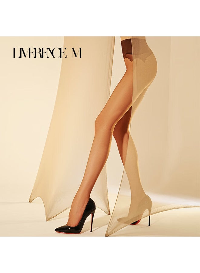 Limerence M Laimi Runsi Chocolate Silk Stockings, Ultra-thin Mesh Seamless Transparent Silky Pantyhose, Jade Color, Size L - Image 2