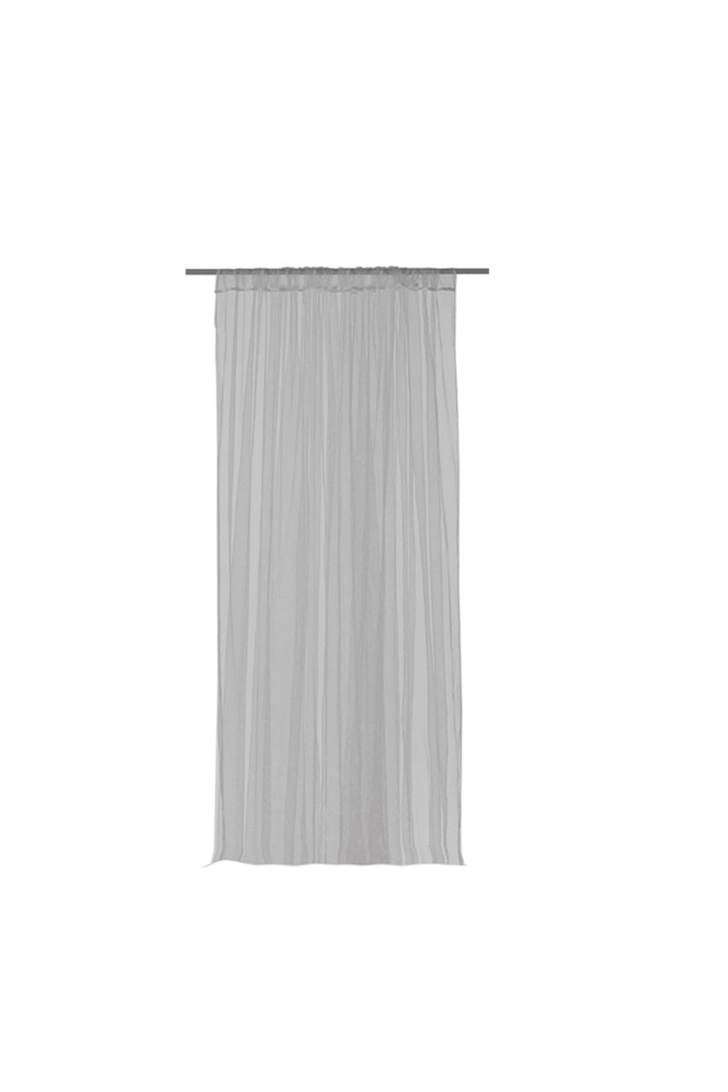 160x213cm Light Grey Outdoor Sheer Curtains for Patio Mosquito Netting Rod Pocket Garden Mesh Voile