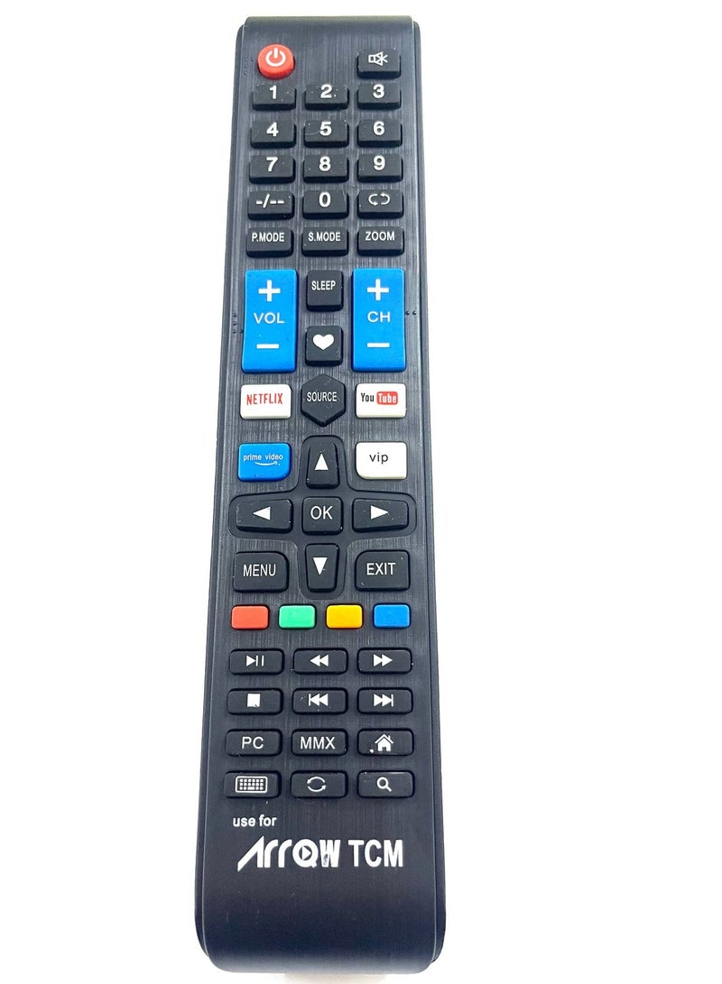 Arrow Remote Control For TV LCD LED Black Used For Arrow - Image 1