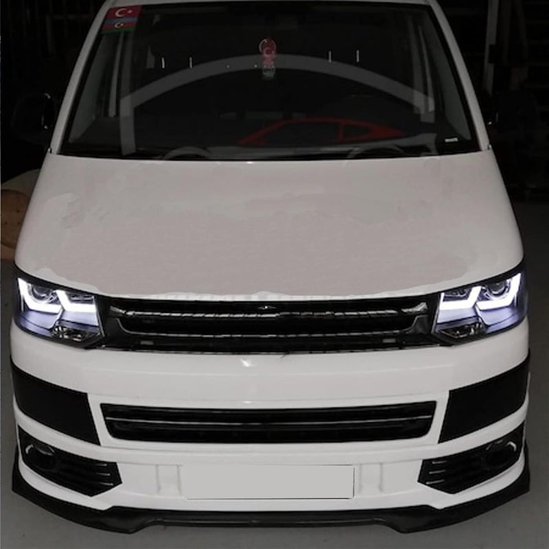Wivplex 3 Pcs Car Front Bumper Lip Body Kit Spoiler for VW Transporter - Image 3