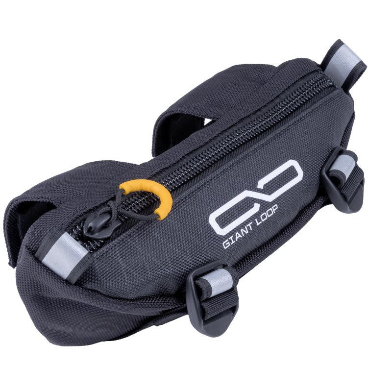 Giant Loop Zigzag Handlebar Bag, 1.5 Liter Black Windshield Pouch, Fits Any Motorbike, Dirt Bike & Snow Bike - Image 1