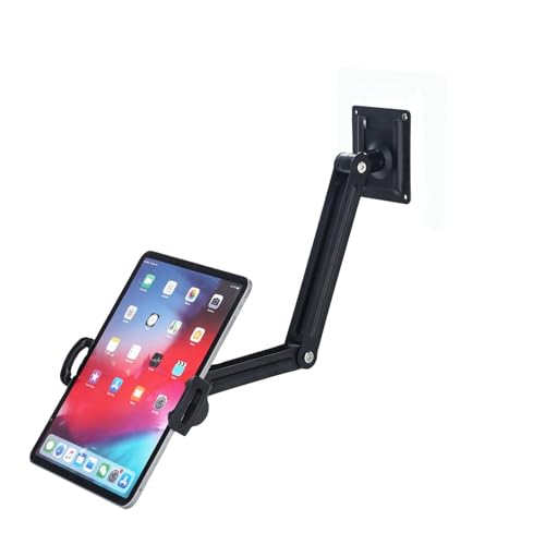 SOOPII Adjustable Long Arm 360° Rotating Mobile Stand with Easy Installation for Wall,Bed,Desk & Kitchen, Wall Mount Phone & Tablet Holder, Universal iPad Wall Mount Bracket, Hands-Free Mobile Holder - Image 2