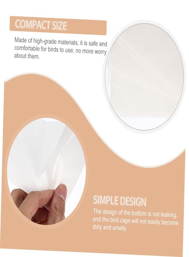 VICASKY 100Pcs Disposable Bird Cage Cushion Papers Absorbent Bird Cage Bottom Pads for Parrots Cockatiels and Conures Easy Clean Liner for Mess Birdcage Maintenance - Image 2