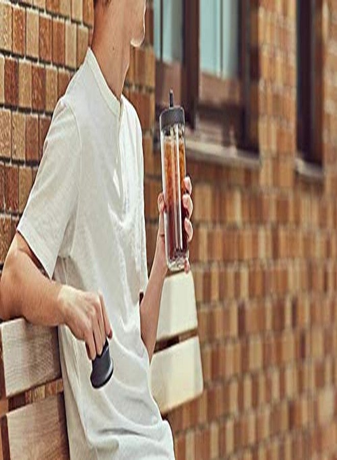 KINTO 20063 Togo Bottle, 12.2 fl oz (360 ml), Light Blue, Includes Straw, Lightweight, Water Bottle, Dishwasher Safe, Double Wall Construction - Image 3