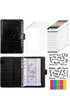 Budget Binder with 8pcs Cash Envelopes for Budgeting, Crocodile Pattern A6 2Pcs Label Stickers and 12Pcs Expense Trackers Money Organizer Saving Binder(Black) - pzsku/ZDD50A2EAC3E551CF9997Z/45/_/1709534794/cf45b072-5a17-42f2-864e-70fad0b26967