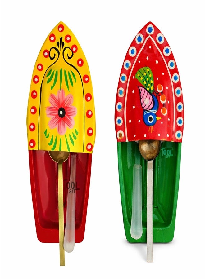 Toolart Hand Painted Classic Steam Powered Tin Metal Pop Pop Boat, Candle Powered Putt Putt Water Toy with Vintage Design, Multicolor (rg_steam_Boat_RY) - Image 1