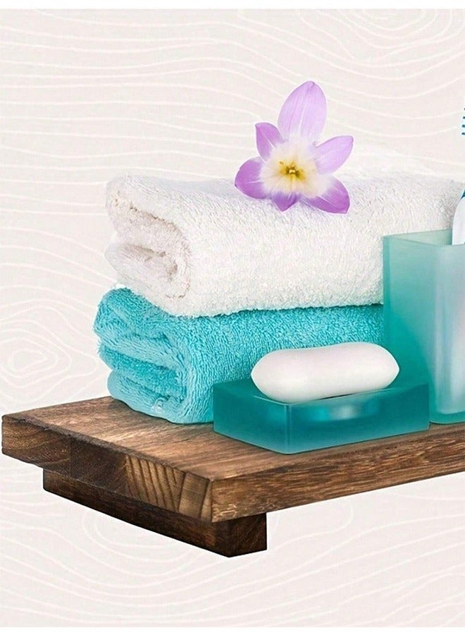 SHAOZHEN 1 Piece Wood Tray Pedestal Stand, for Bathroom and Kitchen Sink, Soap Tray, Candle, Plant, Perfect Farmhouse Decor 9*6 *1.5 inch 23*15*3.8cm - Image 5