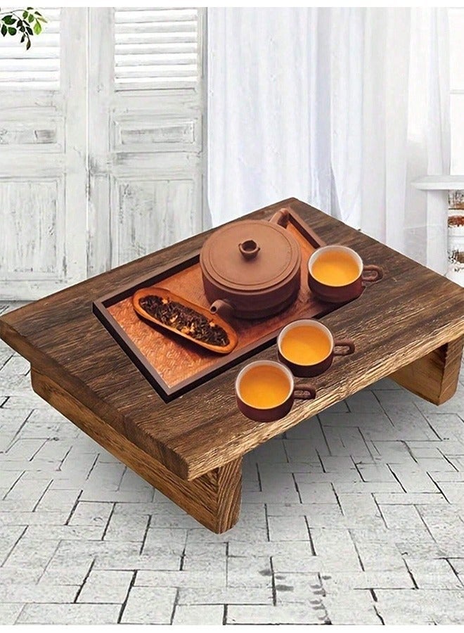 SHAOZHEN 1 Piece Wood Tray Pedestal Stand, for Bathroom and Kitchen Sink, Soap Tray, Candle, Plant, Perfect Farmhouse Decor 9*6 *1.5 inch 23*15*3.8cm - Image 4