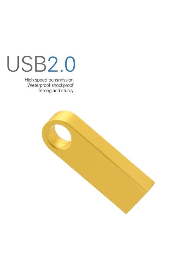 BURAQ SE9 USB 2.0 Car Metal U Disk High-Speed Transmission U Disk, Capacity: 8GB (Golden)  - Image 2