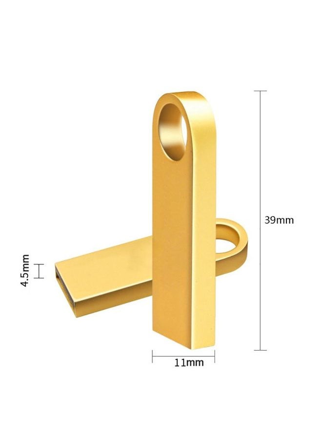 BURAQ SE9 USB 2.0 Car Metal U Disk High-Speed Transmission U Disk, Capacity: 8GB (Golden)  - Image 3