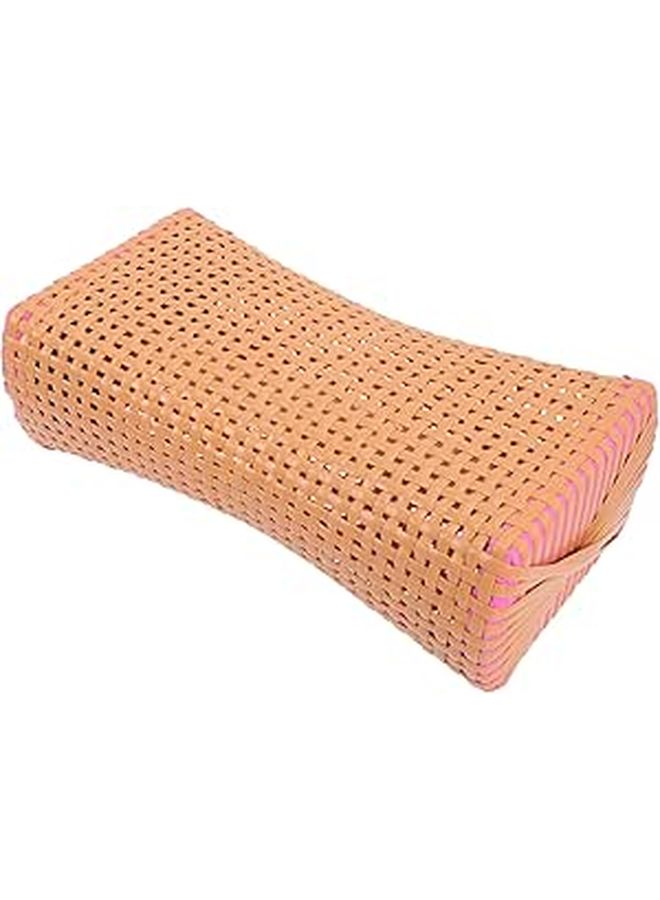 Cooling Woven Cervical Pillow Breathable Neck Support Cushion For Elderly Comfort Sleep - Image 1