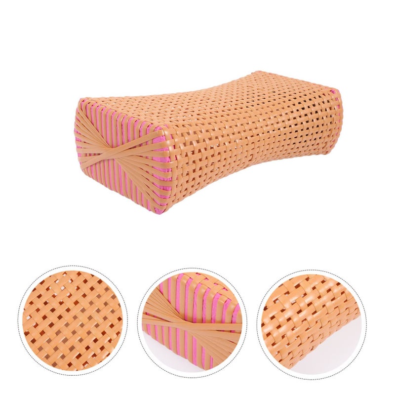 Cooling Woven Cervical Pillow Breathable Neck Support Cushion For Elderly Comfort Sleep - Image 4