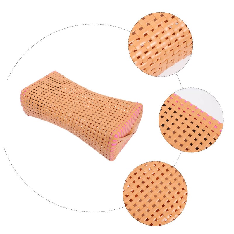 Cooling Woven Cervical Pillow Breathable Neck Support Cushion For Elderly Comfort Sleep - Image 5