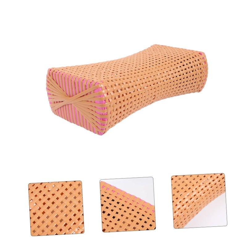 Cooling Woven Cervical Pillow Breathable Neck Support Cushion For Elderly Comfort Sleep - Image 3