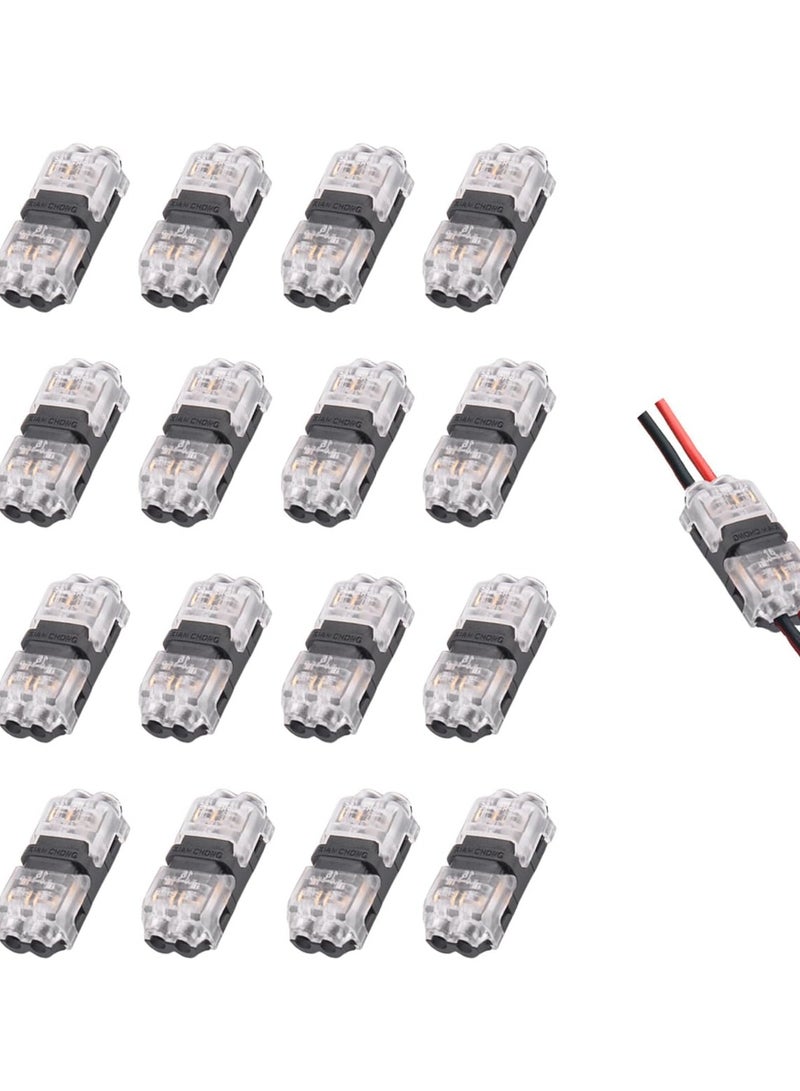 Excefore Low Voltage Wire Connectors, Wire Tap 20-24 Gauge Wire Connectors Splicer, I Type 2 Pins - 16 Pack - Image 1