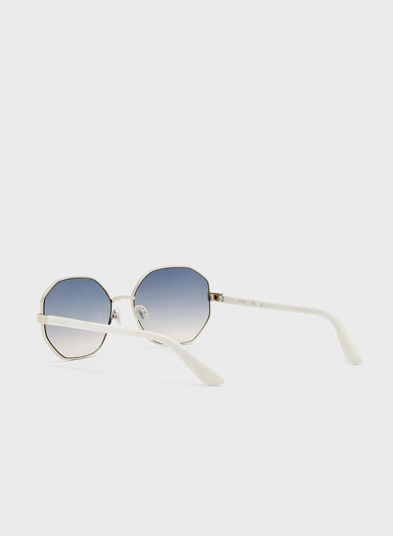 GUESS Metal Round Sunglasses