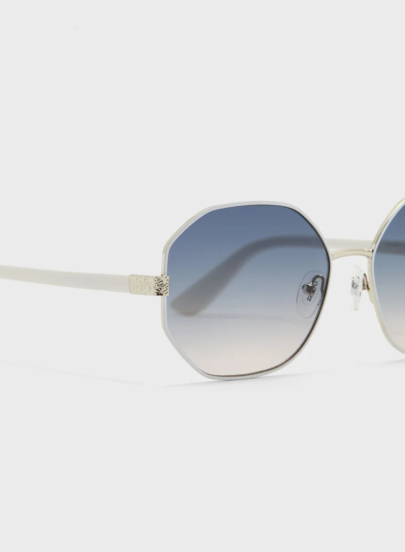 GUESS Metal Round Sunglasses