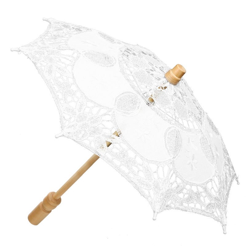 Wedding Lace Umbrella Parasol Wedding Photography Prop Wedding Decoration - Image 3